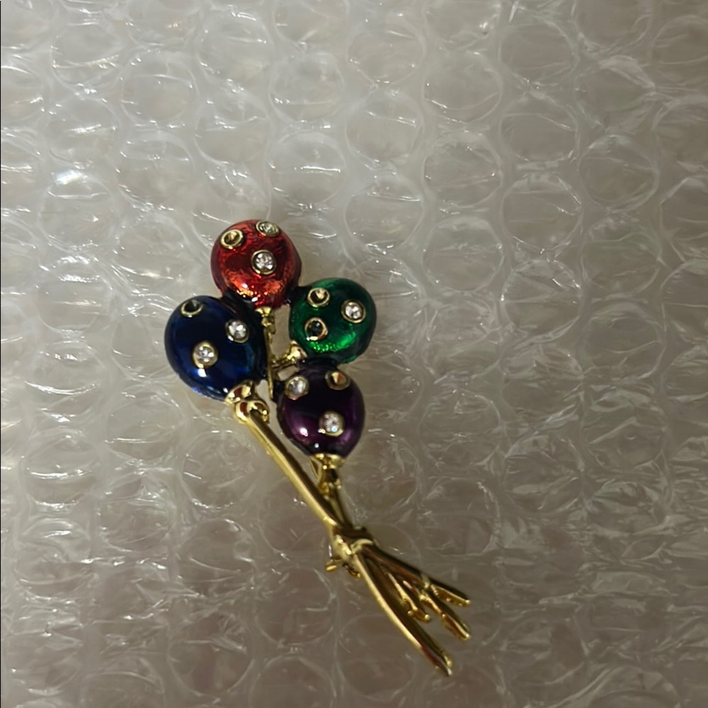 Elegant Multicolor Balloon Brooch